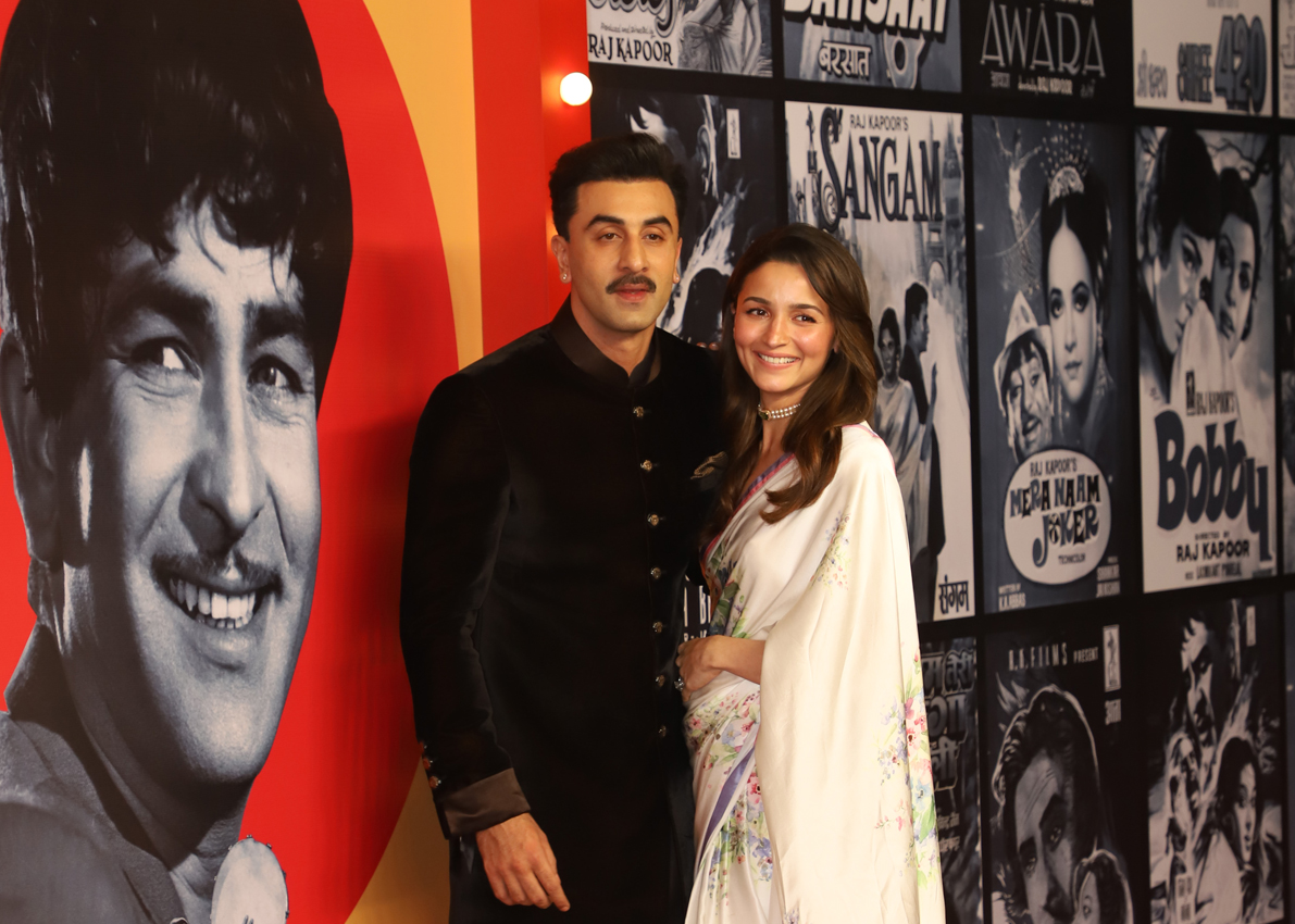 Ranbir Kapoor und Alia Bhatt bei der Feier für 100 Jahre Raj Kapoor.